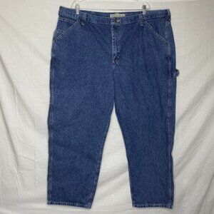 Lee Men's Carpenter Jeans Blue Denim Size 48" x 30"